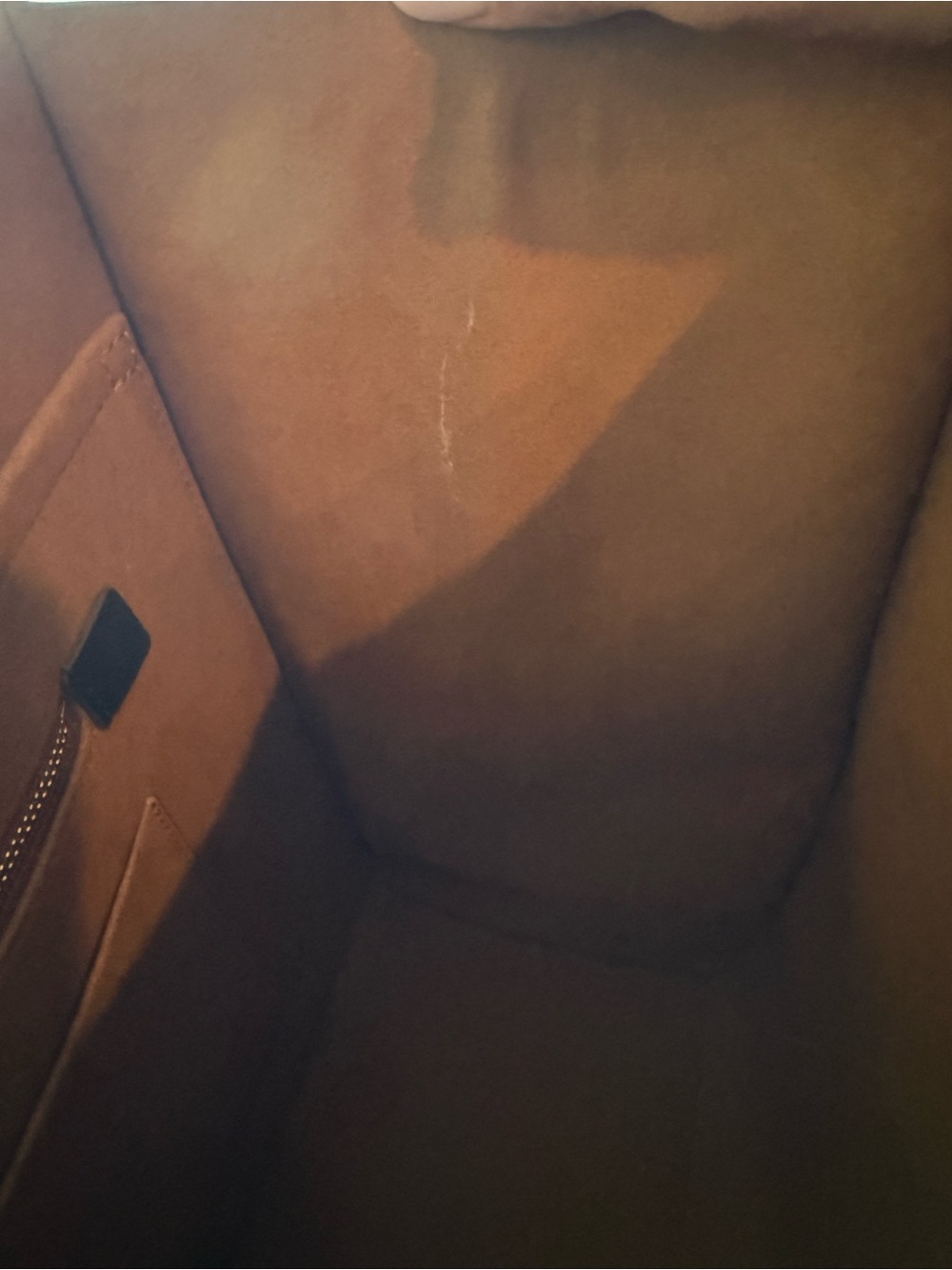 Tory Burch Black and Cream Logo Canvas Tote with Brown Leather Straps - Picture 7 of 8